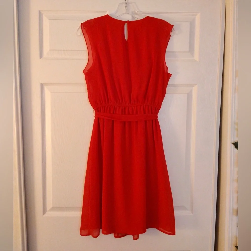 Red Ruffle Dress - Picture 4 of 4